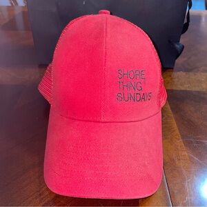 2019 Shore Thing Sundays Shore Club Miami Red Baseball Cap Snapback